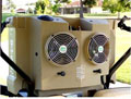 High efficiency mobile evaporative cooler